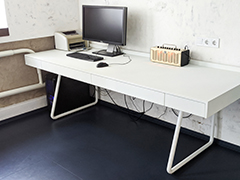 White desk
